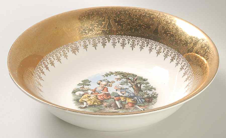 Golden Empress 8" Round Vegetable Bowl by Stetson-1