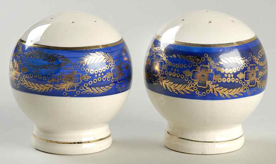 Madam du Barry Royal Blue (Center Band) Salt & Pepper Set by Stetson-1
