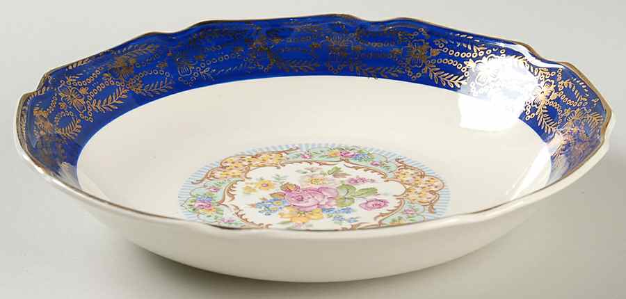 Madam du Barry Royal Blue (Center Band) Coupe Soup Bowl by Stetson-1
