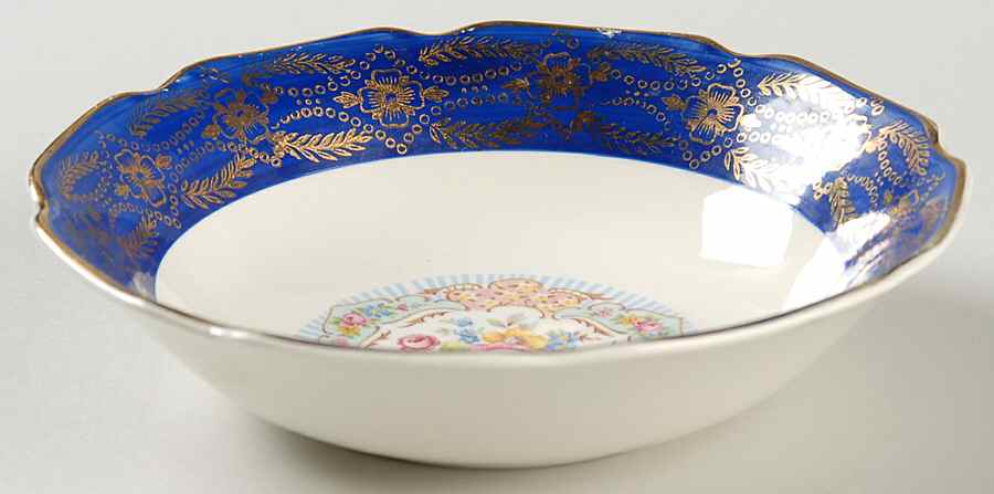 Madam du Barry Royal Blue (Center Band) Coupe Cereal Bowl by Stetson-1