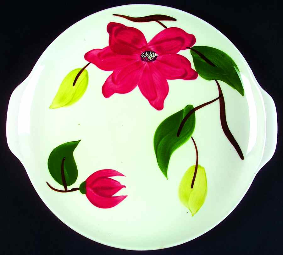 Meadow Rose Handled Cake Plate by Stetson-1