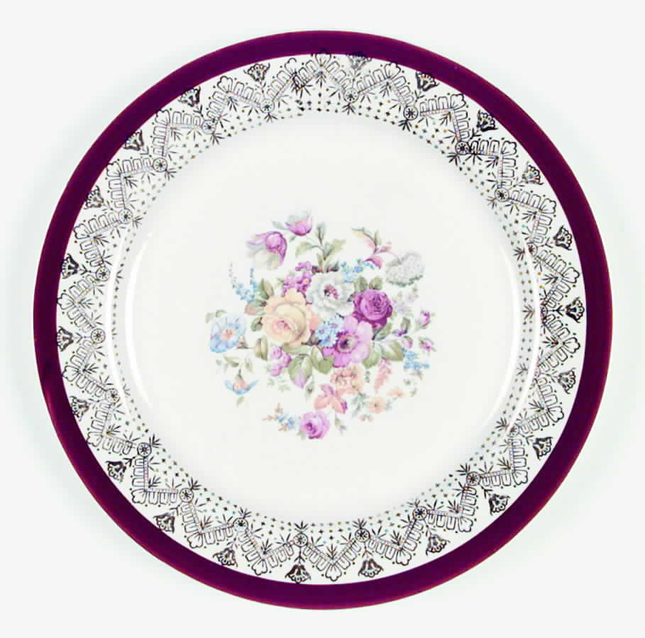 Red Knight Luncheon Plate by Stetson-1