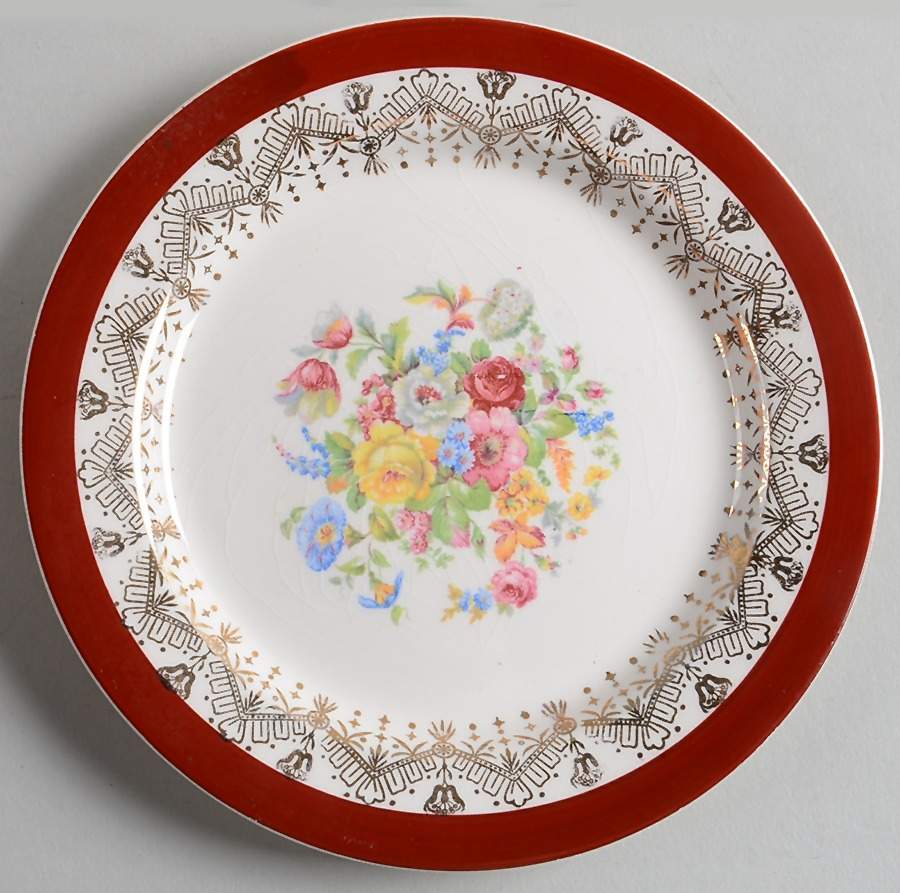 Red Knight Bread & Butter Plate by Stetson-1
