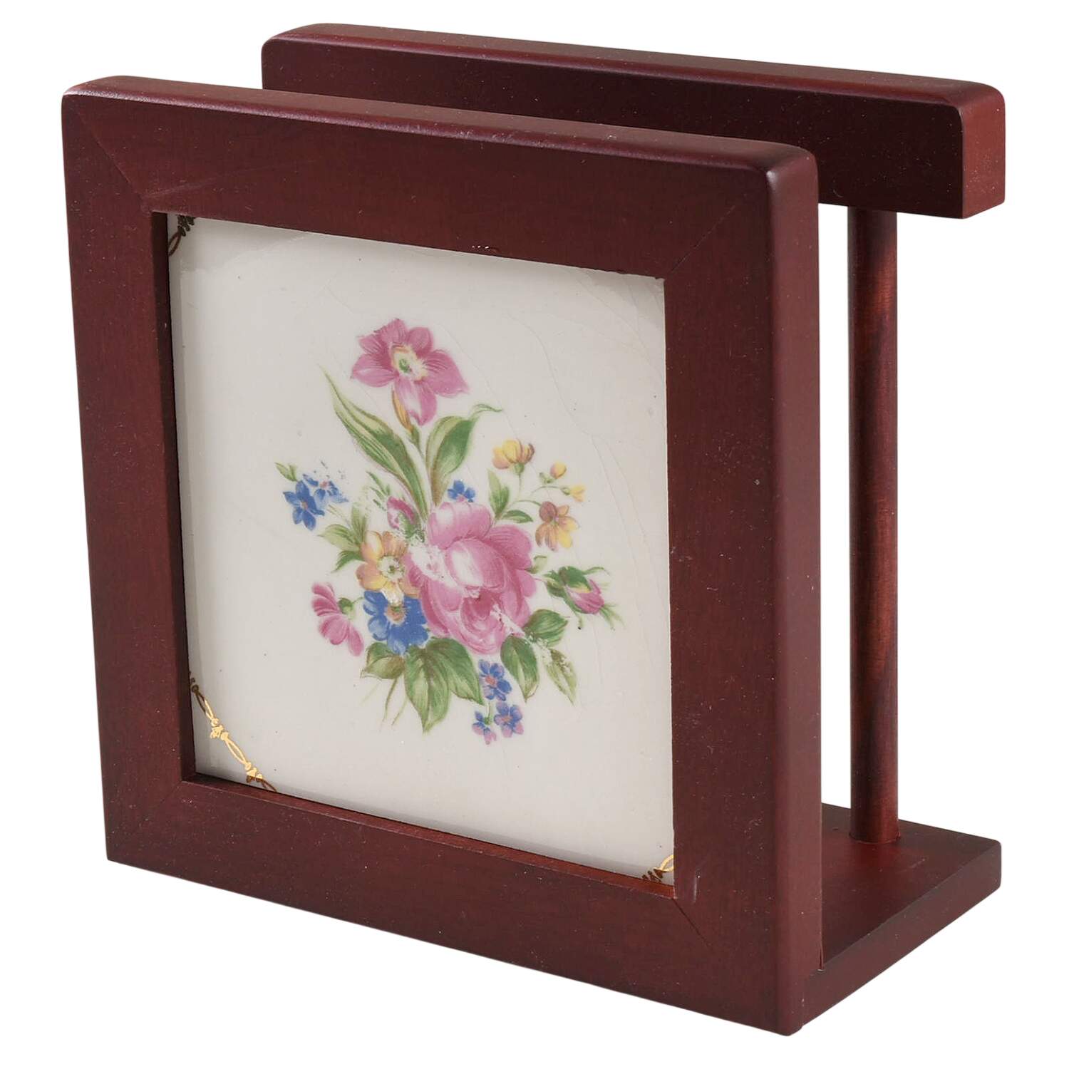 STT1 6 1/8" Rosewood Napkin Holder  HC by Stetson-1