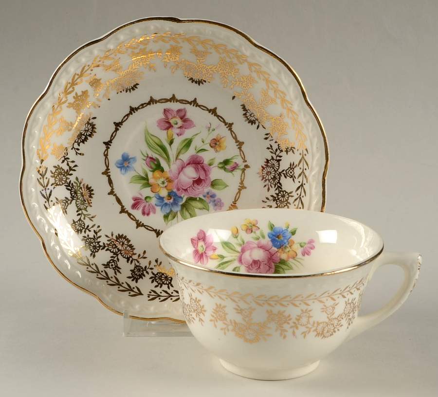 STT1 Footed Cup & Saucer Set by Stetson-1