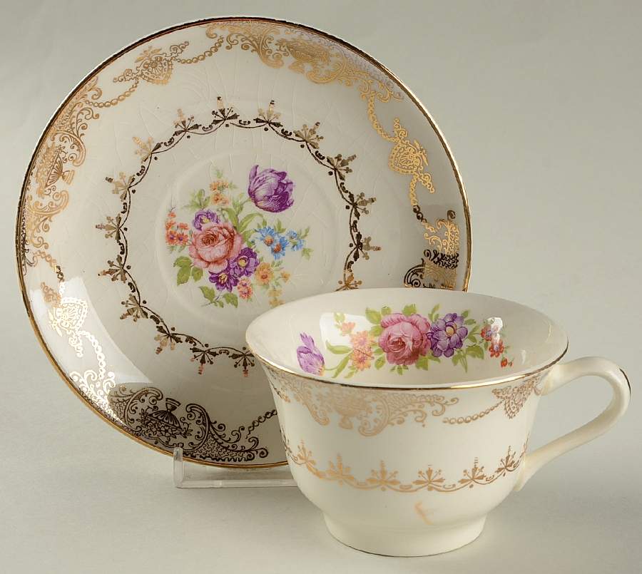STT2 Flat Cup & Saucer Set by Stetson-1
