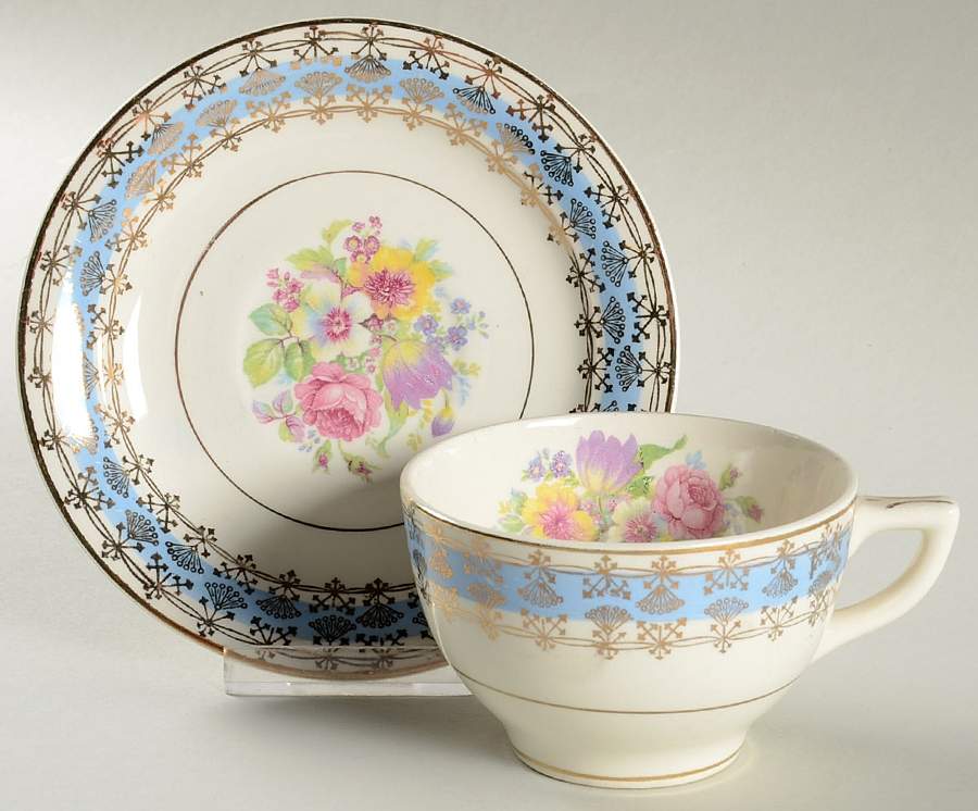 STT20 Flat Cup & Saucer Set by Stetson-1