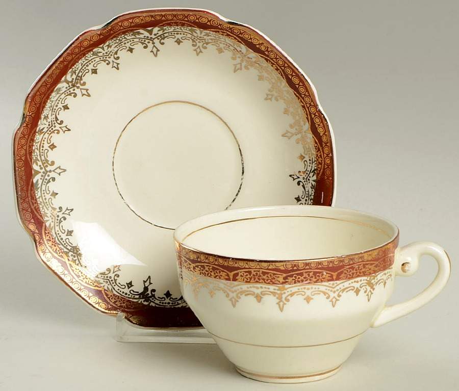 STT27 Flat Cup & Saucer Set by Stetson-1