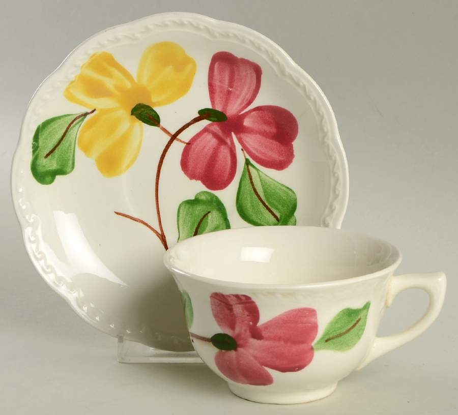 STT3 Flat Cup & Saucer Set by Stetson-1