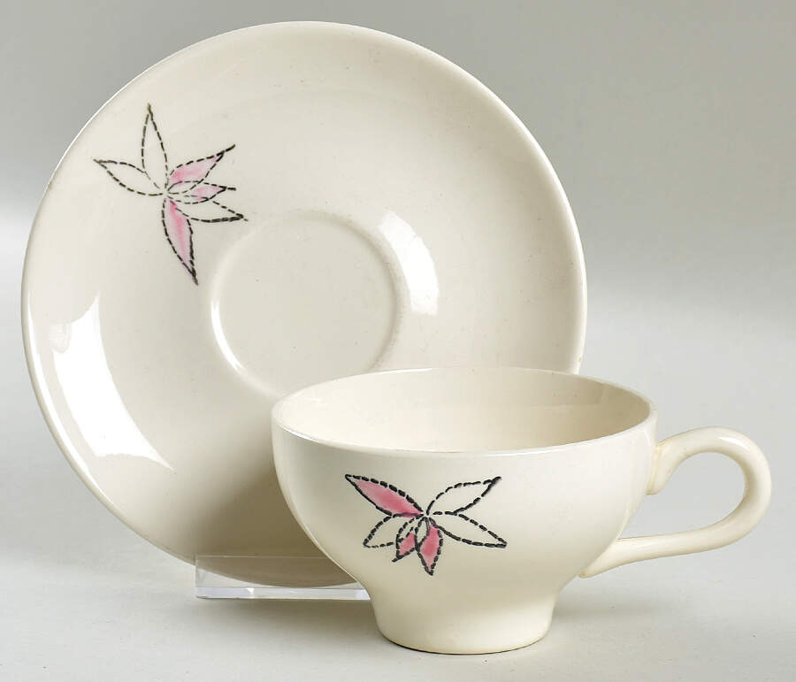 Celestial Flat Cup & Saucer Set by Stetson-1