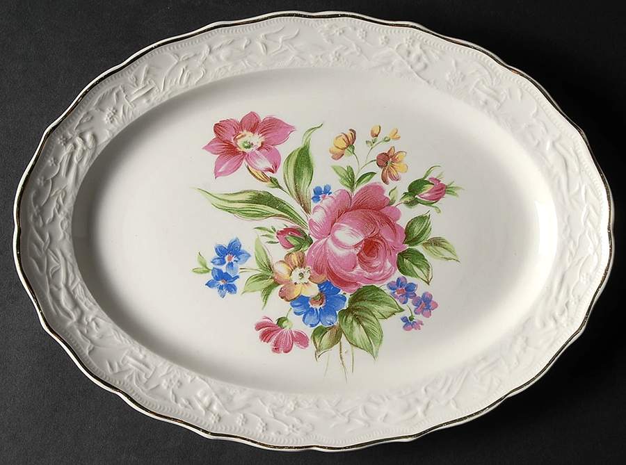 STT84 11" Oval Serving Platter by Stetson-1