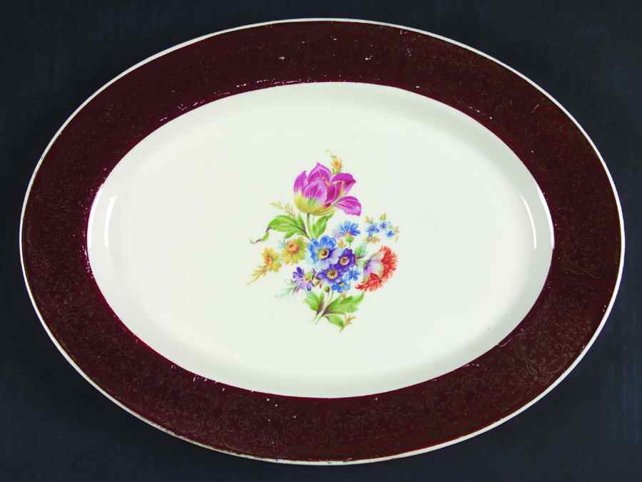 American Lady 13" Oval Serving Platter by Stetson-1