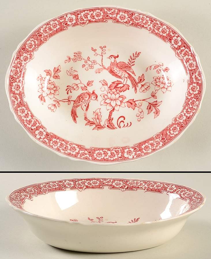 Carmen (No Trim) 8" Oval Vegetable Bowl by John Steventon & Son-1