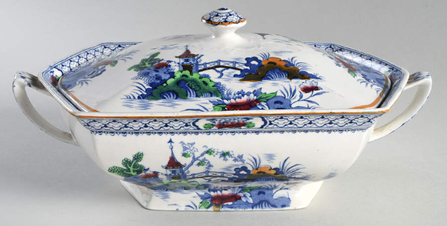 Kato Oval Covered Vegetable by John Steventon & Son-1