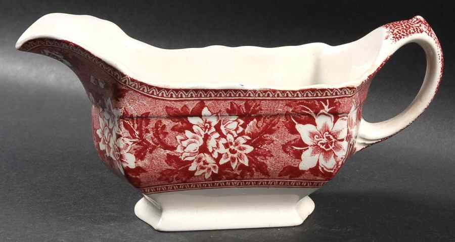 STV1 Pink Gravy Boat by John Steventon & Son-1