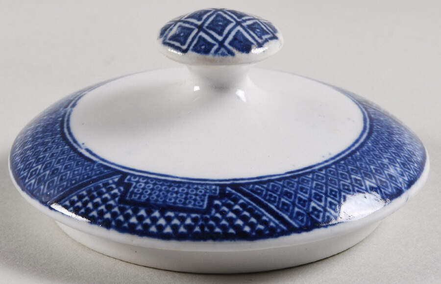 Willow Blue (Smooth) Lid for Sugar Bowl by John Steventon & Son-1