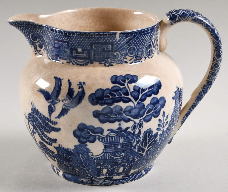 Willow Blue (Smooth) 32 Oz Pitcher by John Steventon & Son-1