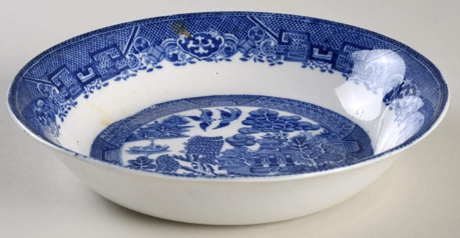 Willow Blue (Smooth) Coupe Soup Bowl by John Steventon & Son-1
