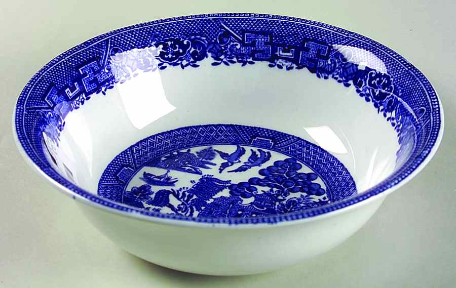 Willow Blue (Smooth) 7" Round Vegetable Bowl by John Steventon & Son-1