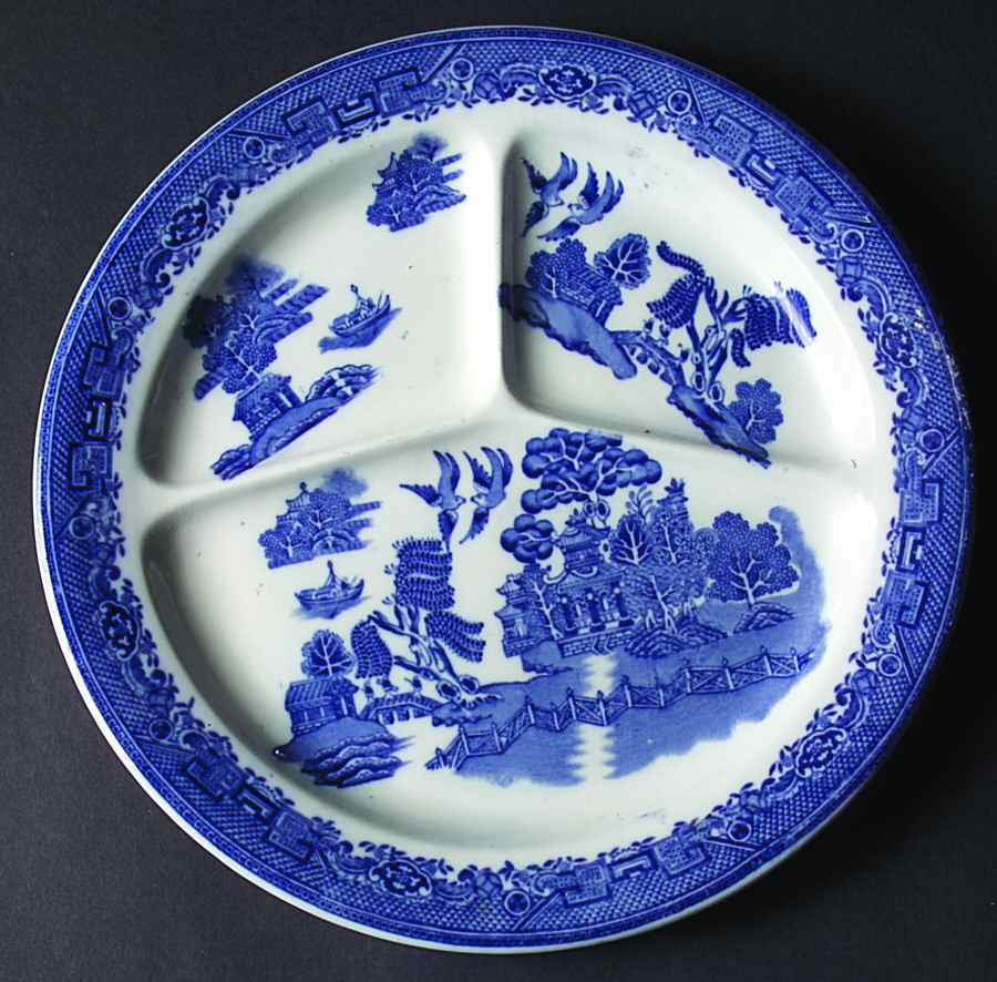 Willow Blue (Smooth) Grill Plate by John Steventon & Son-1