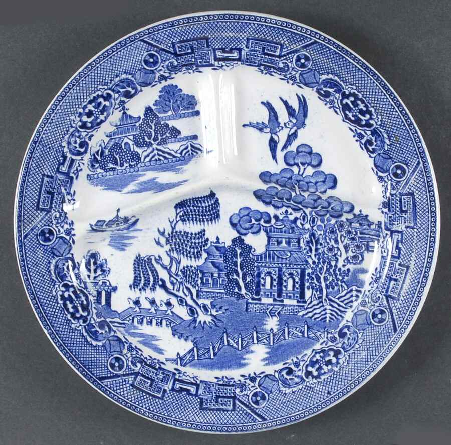 Willow Blue (Smooth) Grill Plate by John Steventon & Son-1