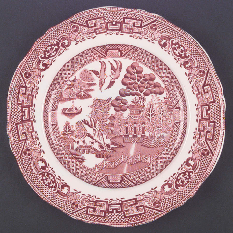 Willow Red Dinner Plate by John Steventon & Son-1