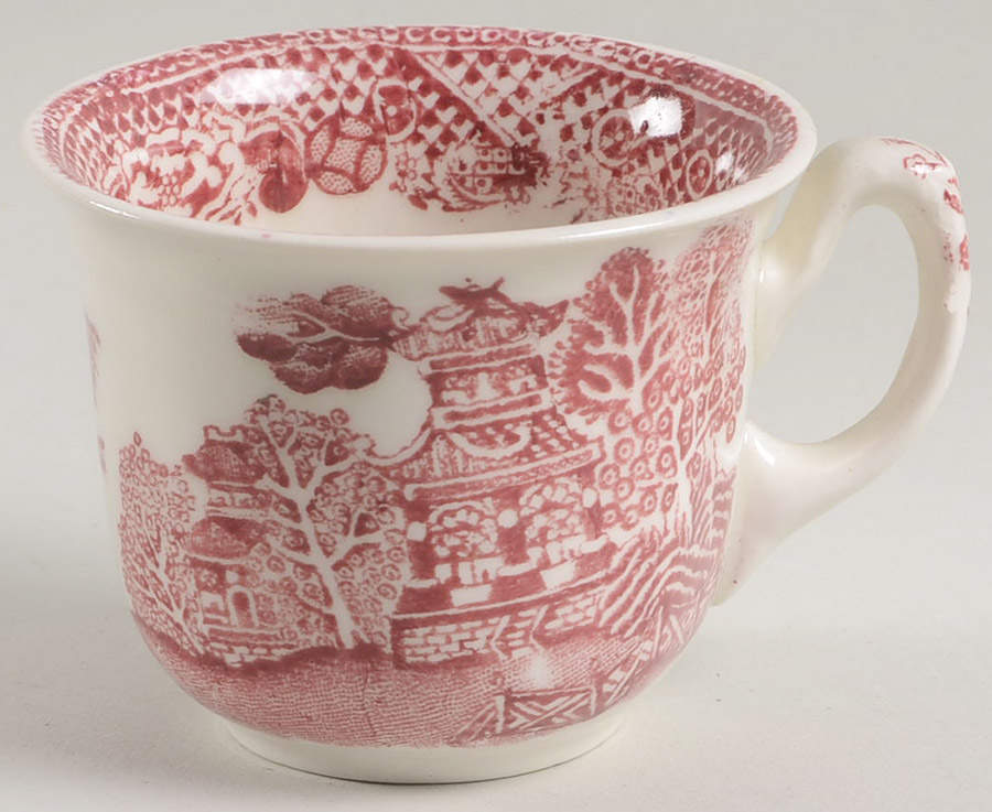 Willow Red Flat Demitasse Cup by John Steventon & Son-1