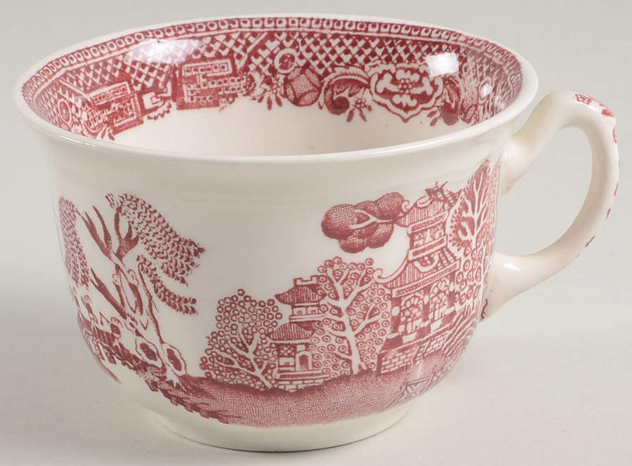Willow Red Flat Cup by John Steventon & Son-1