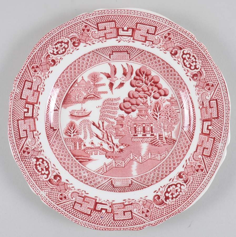 Willow Red Luncheon Plate by John Steventon & Son-1