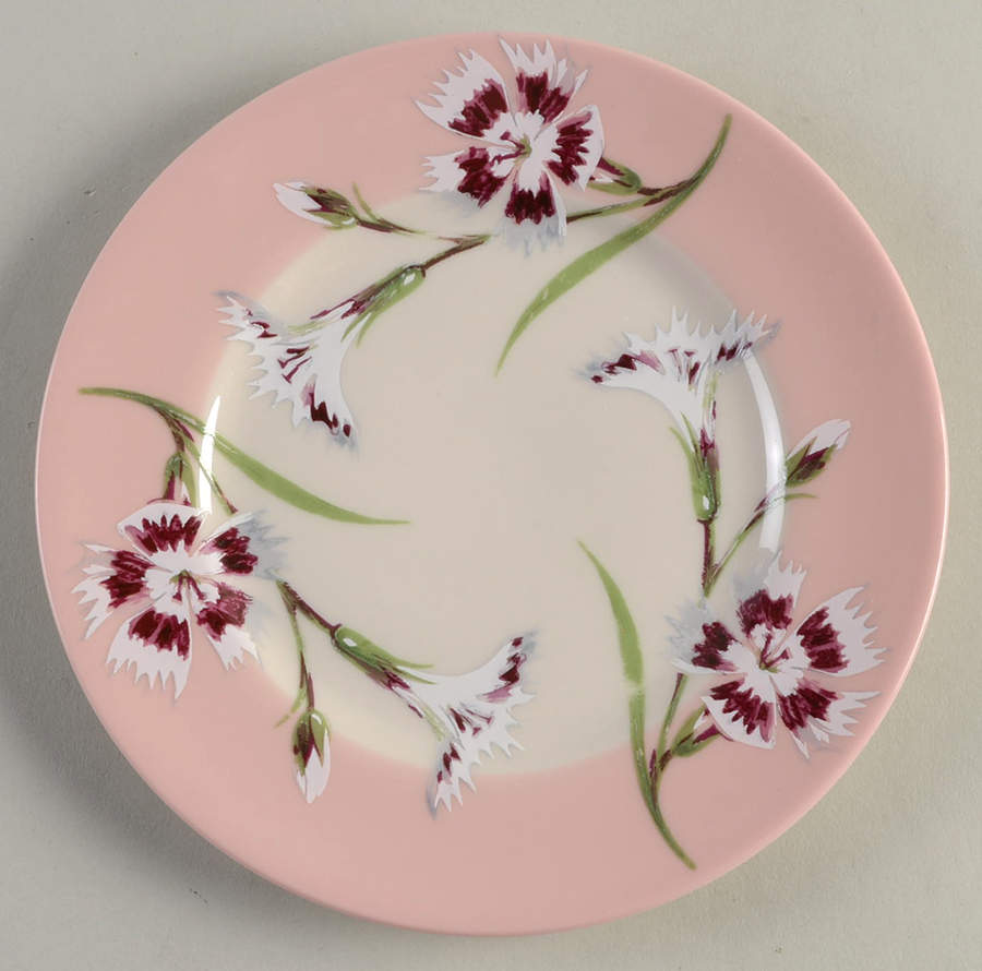 Garden Pinks Pink Bread & Butter Plate by Stewart House-1