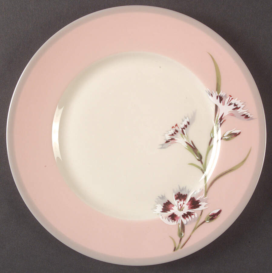 Garden Pinks Pink Salad Plate by Stewart House-1