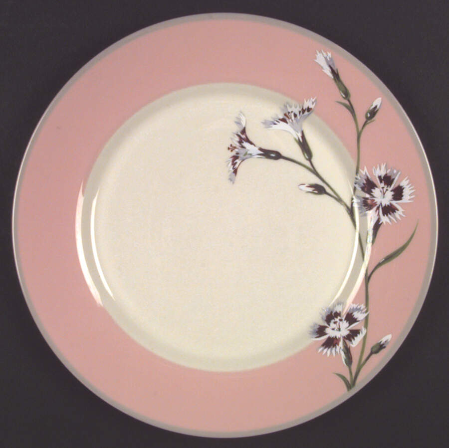 Garden Pinks Pink Dinner Plate by Stewart House-1