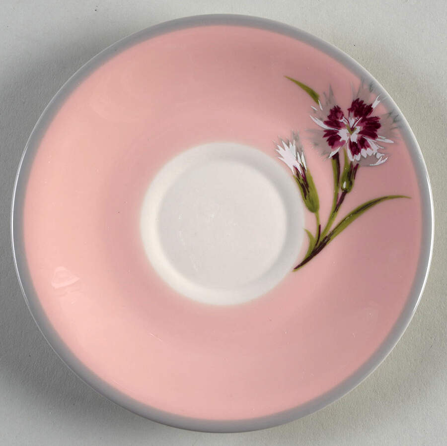 Garden Pinks Pink Saucer by Stewart House-1