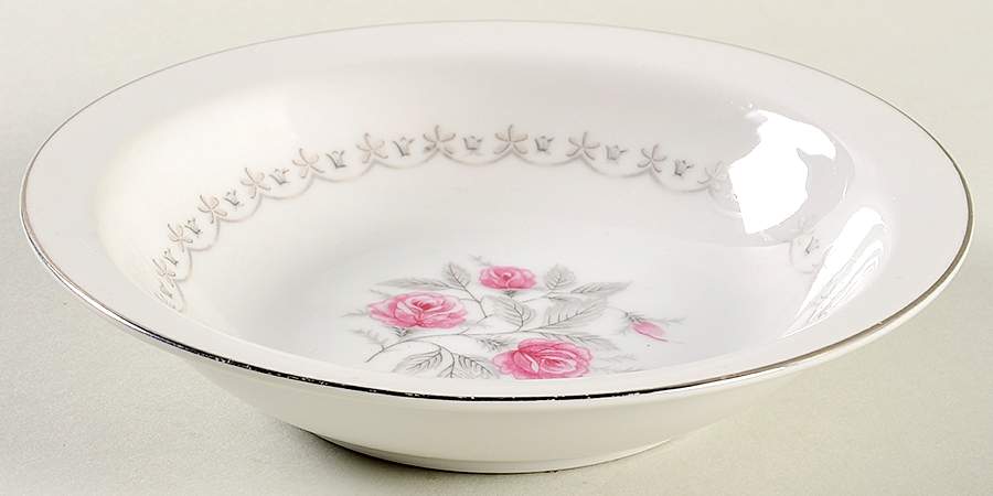 Dawn Rose Rim Fruit/Dessert (Sauce) Bowl by Summit-1