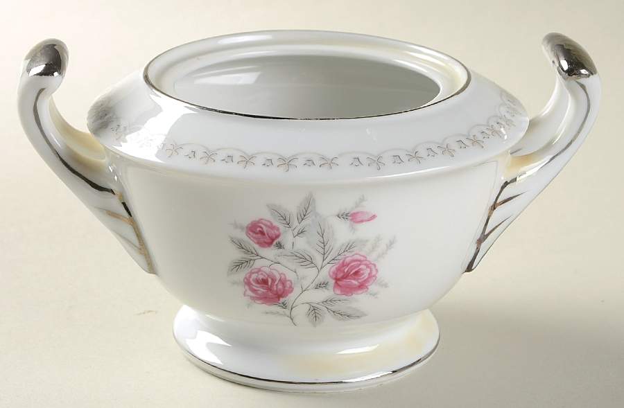 Dawn Rose Sugar Bowl No Lid by Summit-1