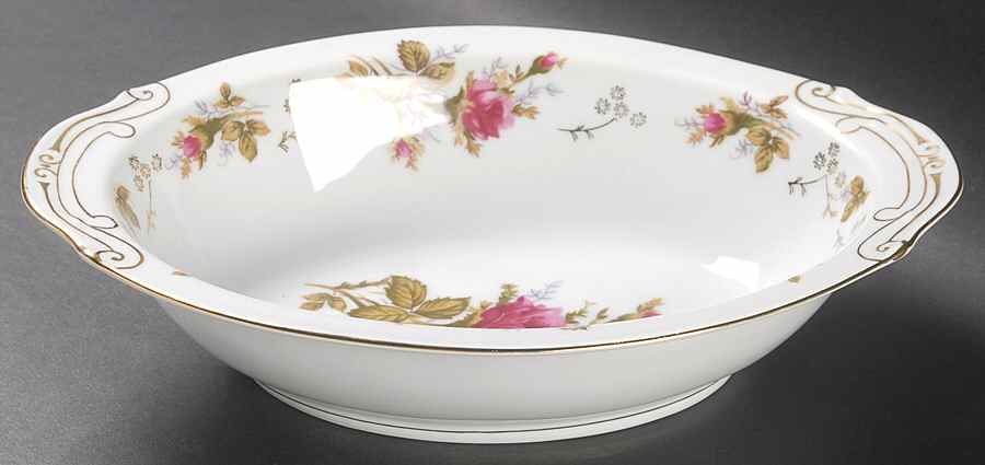 Moss Rose 9" Oval Vegetable Bowl by Summit-1