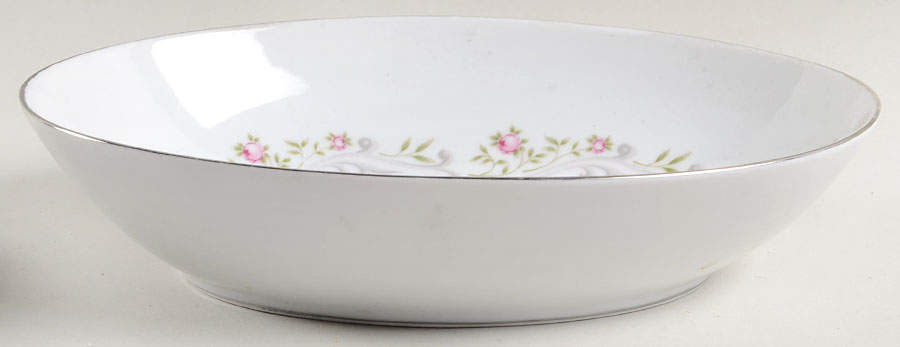Rose Bud 10" Oval Vegetable Bowl by Summit-1