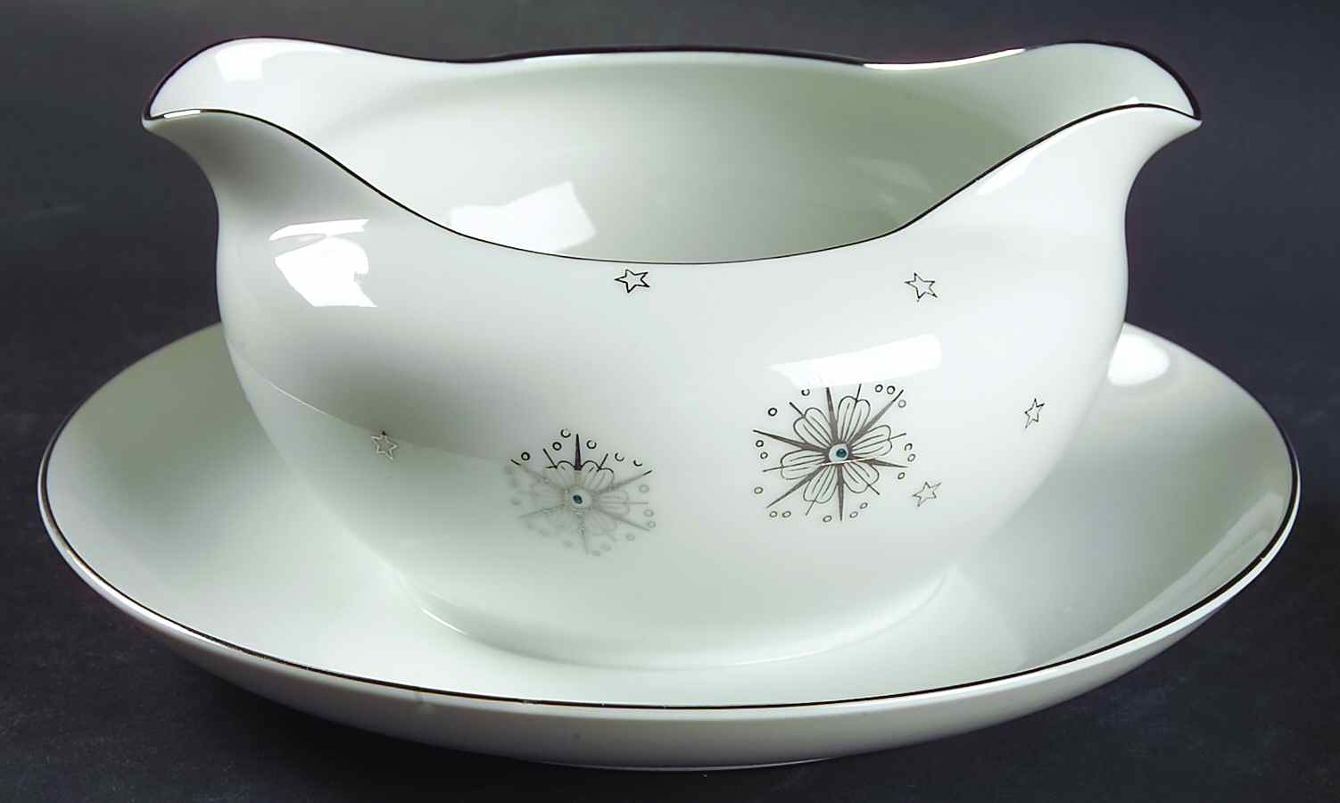 Stardust Gravy Boat with Attached Underplate by Summit-1