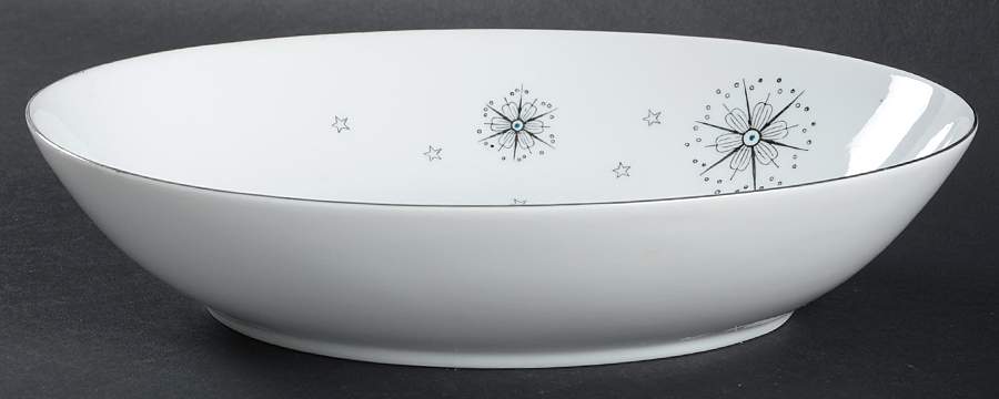 Stardust 10" Oval Vegetable Bowl by Summit-1