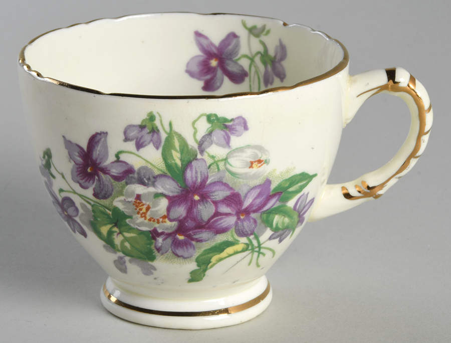 Devon Violets Footed Cup by Sutherland-1