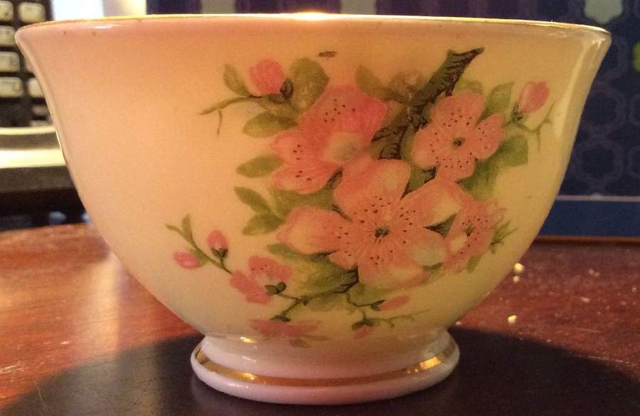 Peach Blossom Cranberry Bowl by Sutherland-1