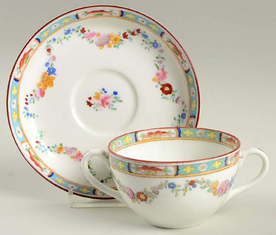 663 Flat Bouillon Cup & Saucer by Sutherland-1