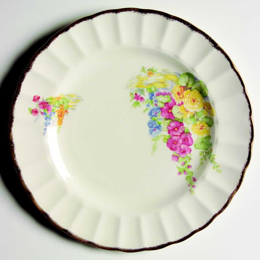 Holly Hock Dinner Plate by Sovereign Potters-1