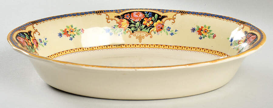 Kew Gardens 10" Oval Vegetable Bowl by Swinnertons-1