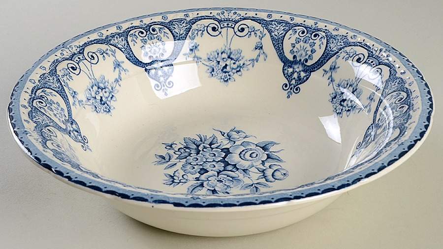 Kent Blue 9" Round Vegetable Bowl by Swinnertons-1