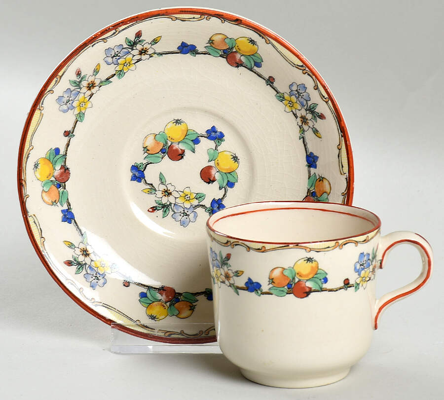 Orchard Demitasse Cup & Saucer Set by Swinnertons-1