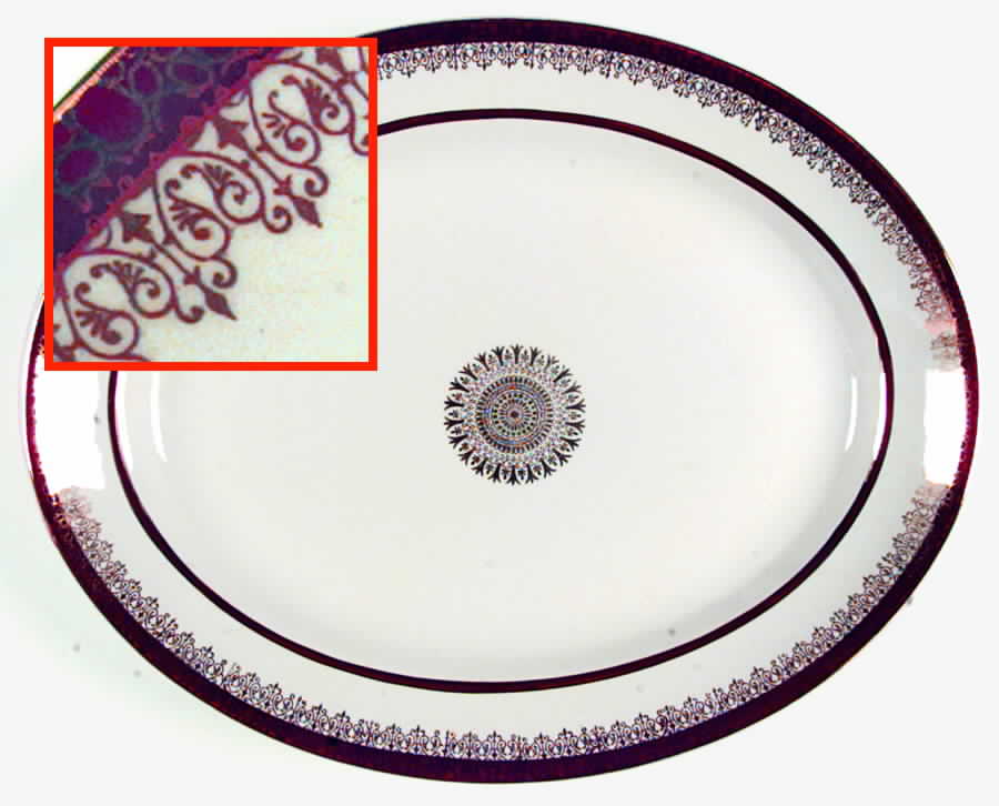 SWI8 14" Oval Serving Platter by Swinnertons-1