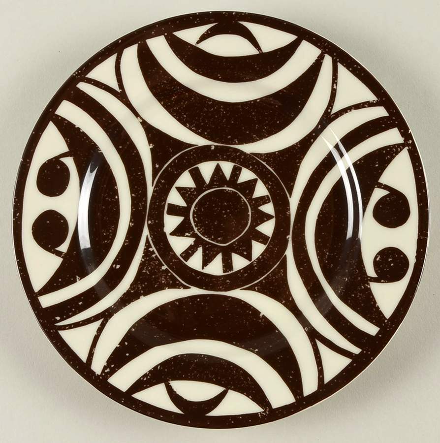 African Salad Plate by Swid Powell-1