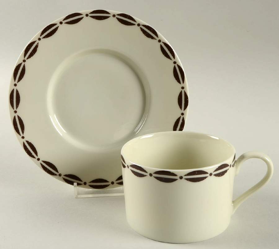 African Flat Cup & Saucer Set by Swid Powell-1