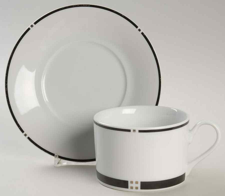 Anniversary Flat Cup & Saucer Set by Swid Powell-1